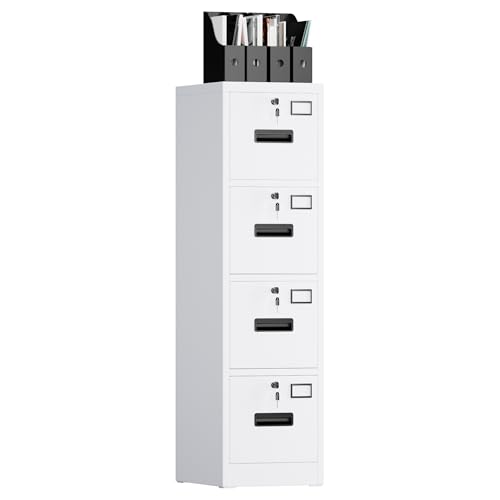 3 Drawer Under Desk Mobile File Cabinet with Lock, Metal Storage Cabinet for Office & Home, Legal/Letter Size, Fully Assembled Except Wheels, Black