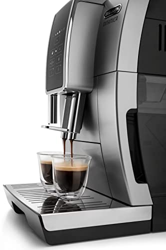 De'Longhi America Dinamica Fully Automatic Coffee and Espresso Machine with Premium Adjustable Frother, Stainless Steel, ECAM35025SB