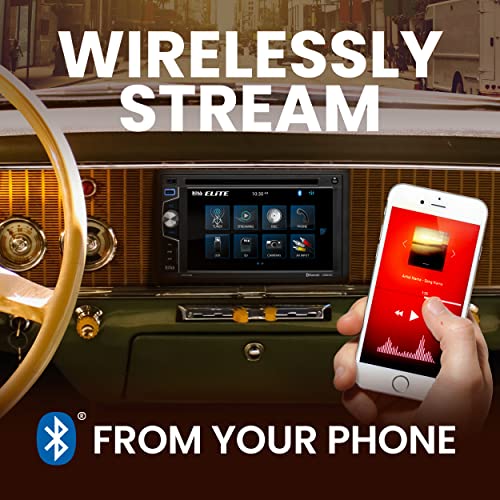 BOSS Audio Systems Elite BV755BLC Car Stereo System - 6.2 Inch Double Din Touchscreen, Bluetooth Audio & Calling Head Unit, Radio Receiver, CD Player, USB, SD, Backup Camera, Hook Up To Amplifier