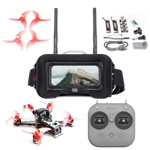 Tinyhawk 3 Freestyle PLUS+ RTF Kit Ready To Fly ELRS Analog FPV Drone Mini Racing Quadcopter Durable Carbon FIber Frame with Controller and Goggles for Beginners Brand: Tiny Hawk