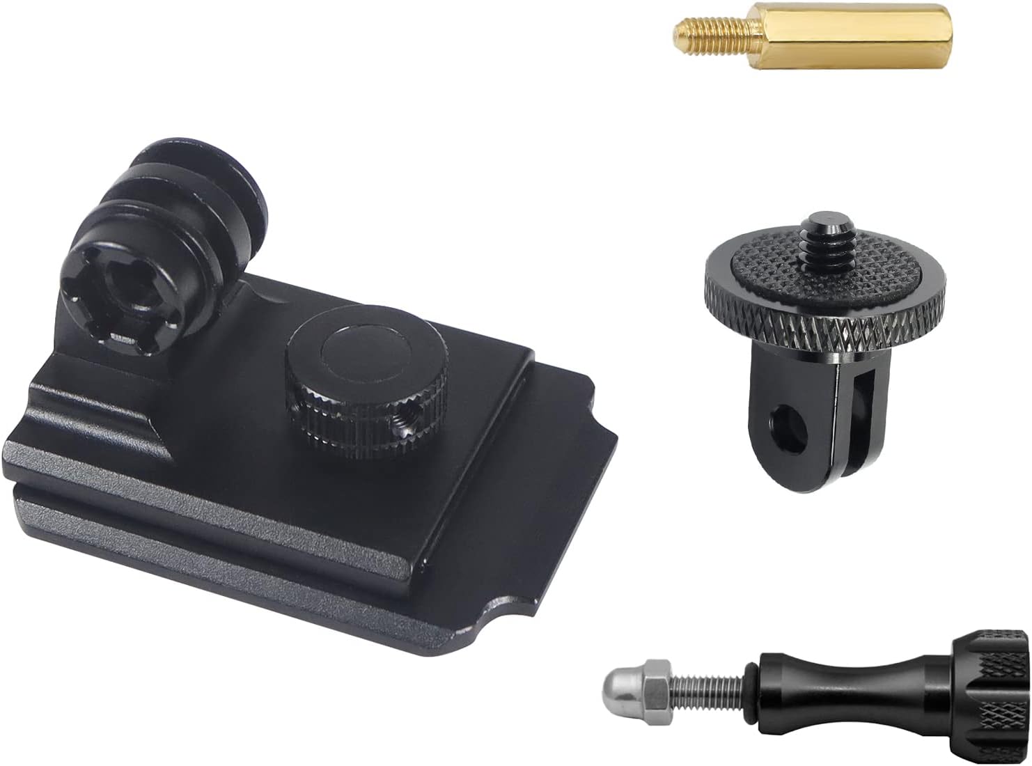 NVG Mount for Gopro, Aluminum Helmet Camera Mount for Insta360 ONE X3 X2 X RS R GO 2