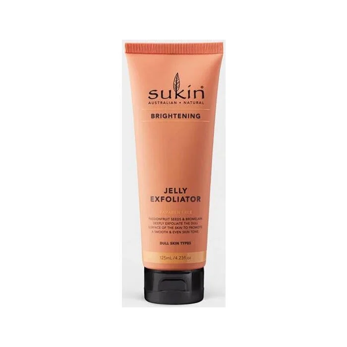 Sukin Brightening Jelly Face Exfoliator, 4.23 Oz, 3 Pack