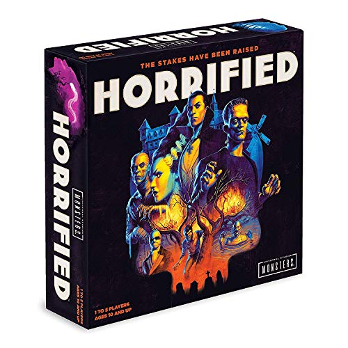 Ravensburger Horrified Games - Universal Monsters - Strategy Board Game - Boost Critical Thinking & Teamwork - Cooperative Gameplay - Unique Monster Challenges - 1 to 5 Players - Adults & Kids 10+