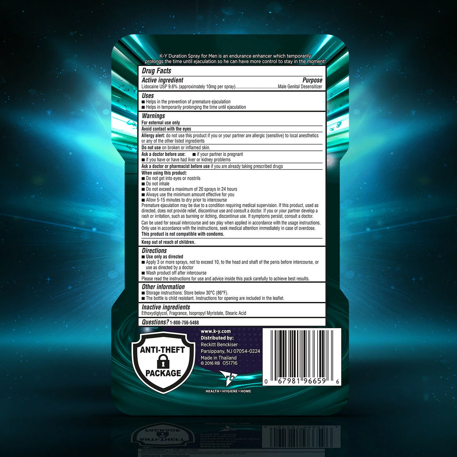 K-Y Duration Gel for Men - Last Longer & Enjoy The Moment, 36 Pumps, (Condom Safe) Male Genital Desensitizer 0.16 fl oz (Pack of 2)