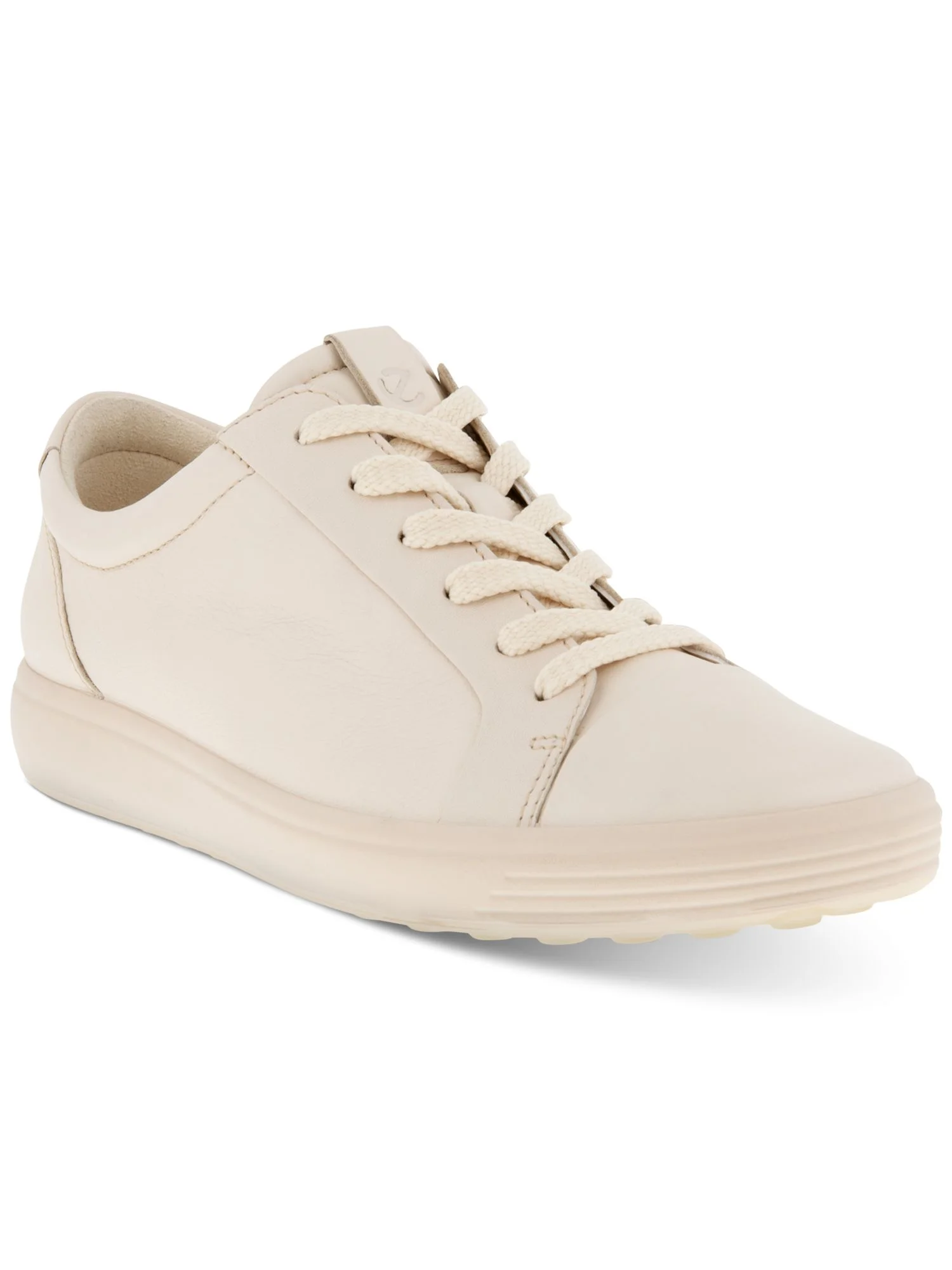 ECCO Womens Beige Comfort Mono 2.0 Round Toe Lace-Up Leather Sneakers Shoes 11-11.5