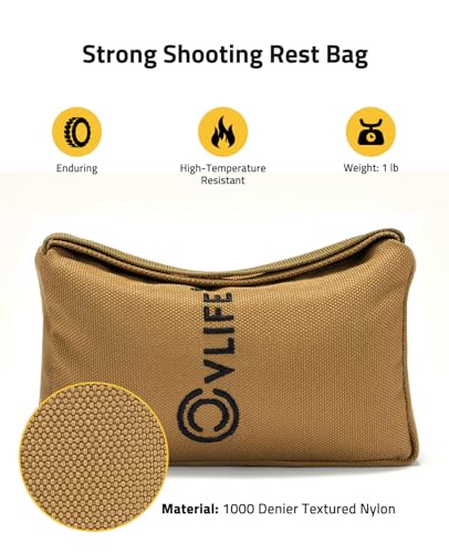 CVLIFE Hunting Gun Holders Pre-Filled Shooting Rest Bag Squeeze Bag Shooting Bag Long Range Rifle Rest, Shooting Sand Bags for Rifles for Outdoor, Range, Shooting, and Hunting