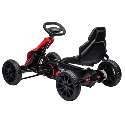 12V Electric Go Kart for Toddlers, Drift Kart with 7Ah Battery 35W Motor, High/Low Safety Speed Max 2.8MPH for Child, Max Load 66lbs, Electric Vehicle Toy for Kids Christmas Birthday Gift