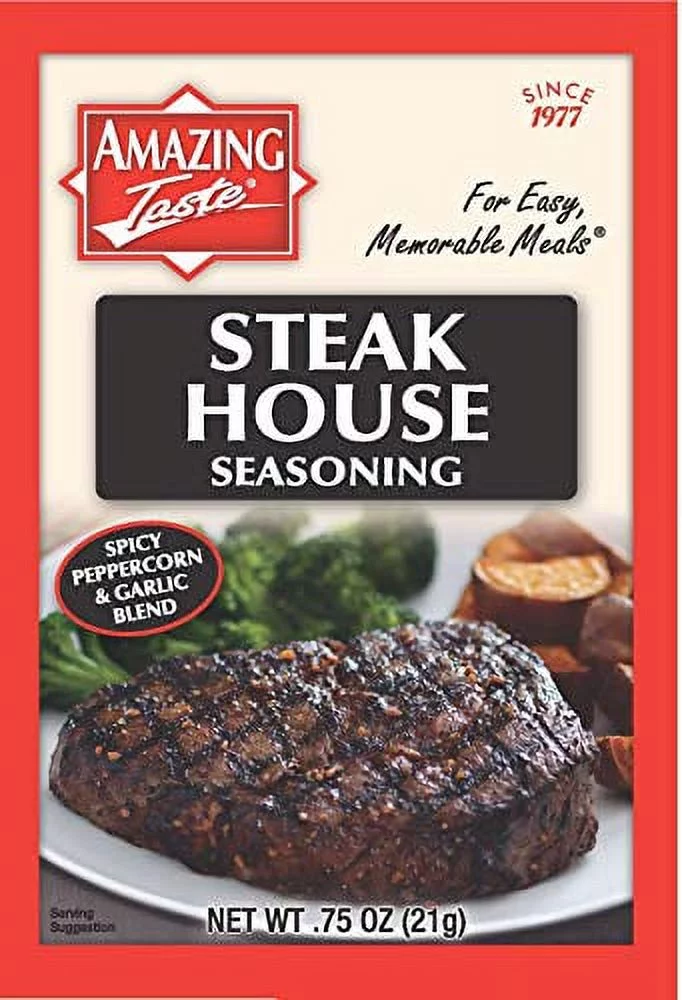 Amazing Taste Steakhouse Seasoning Bundle (10 Packets- .75 oz ea.)