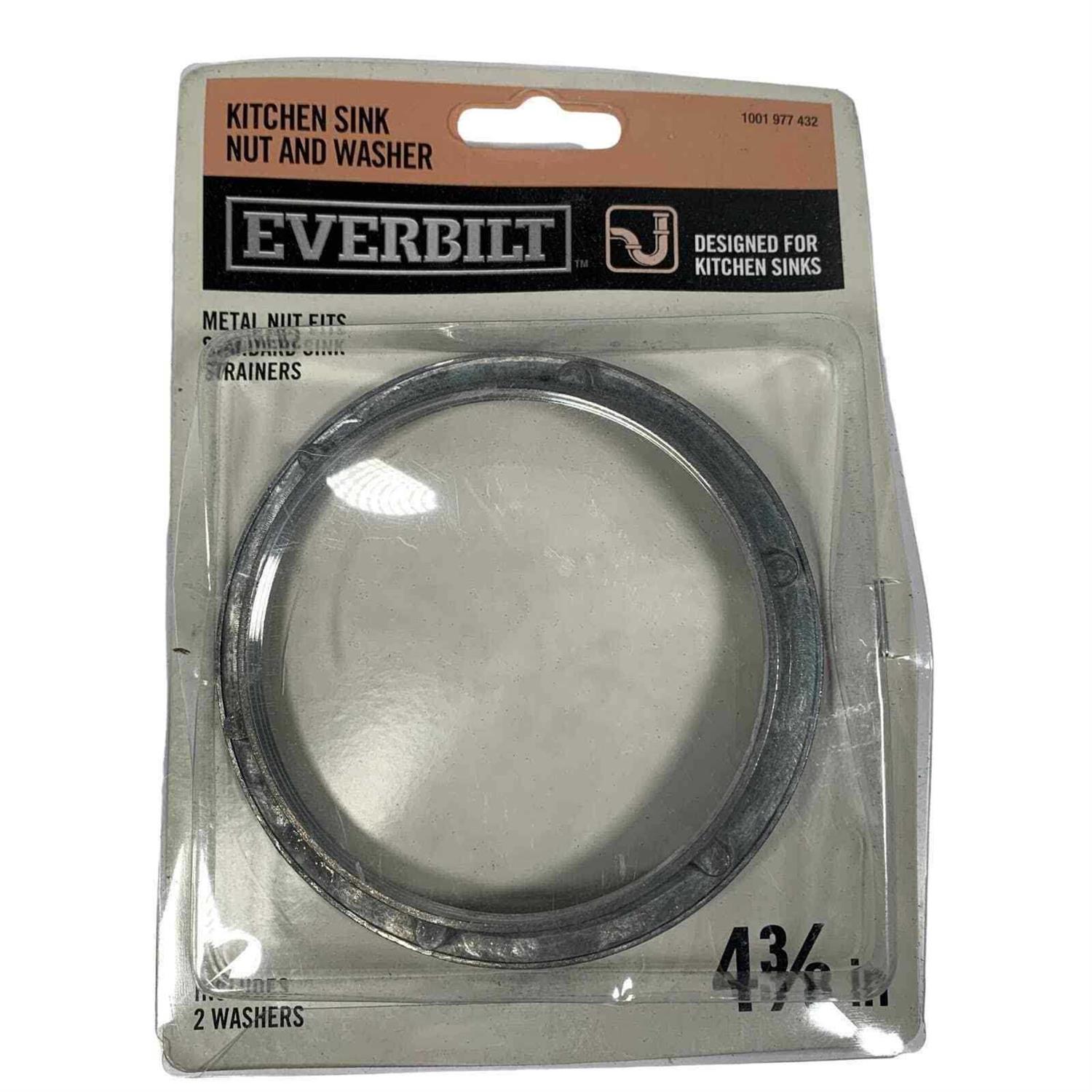 Everbilt Kitchen Sink Strainer Nut and Washer
