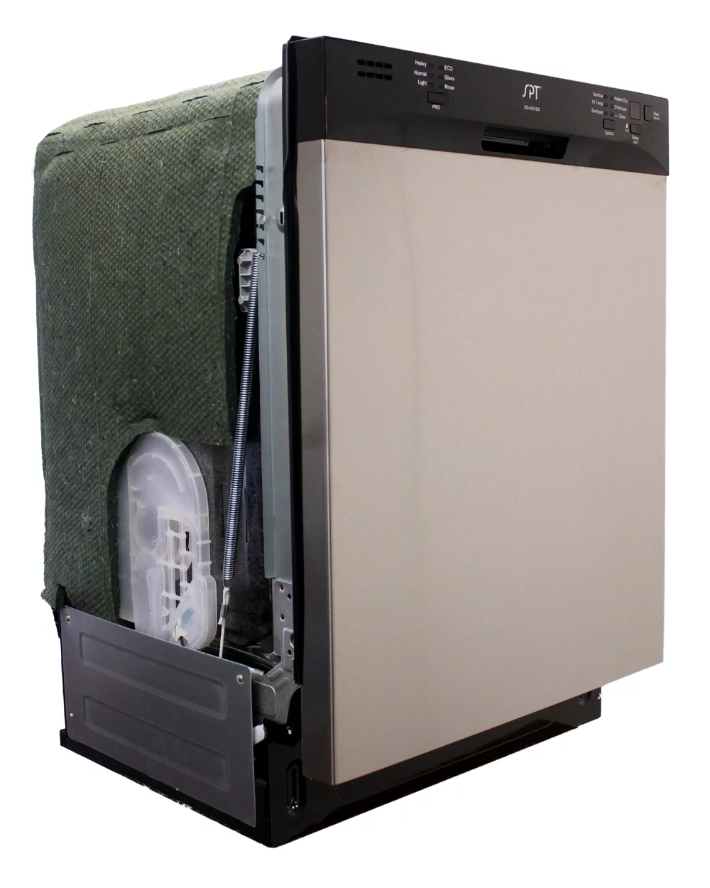 Sunpentown Energy Star 24″ Built-In Stainless Steel Tall Tub Dishwasher with Heated Drying