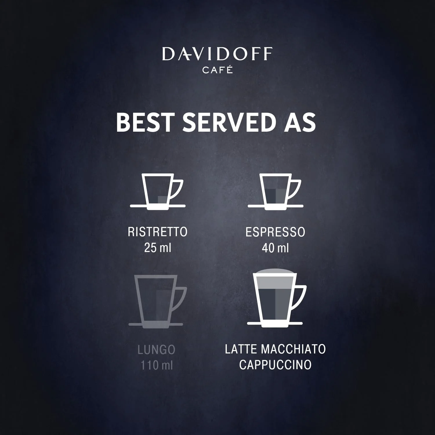 DAVIDOFF Espresso 57 Coffee Capsules. Nespresso Machine Compatible - Dark and Chocolatey - 100% Arabica Beans - 11/12 Intensity. 12/12 Roasting. 2/12 Acidity - 10 x 10 Capsules - 1.94 oz