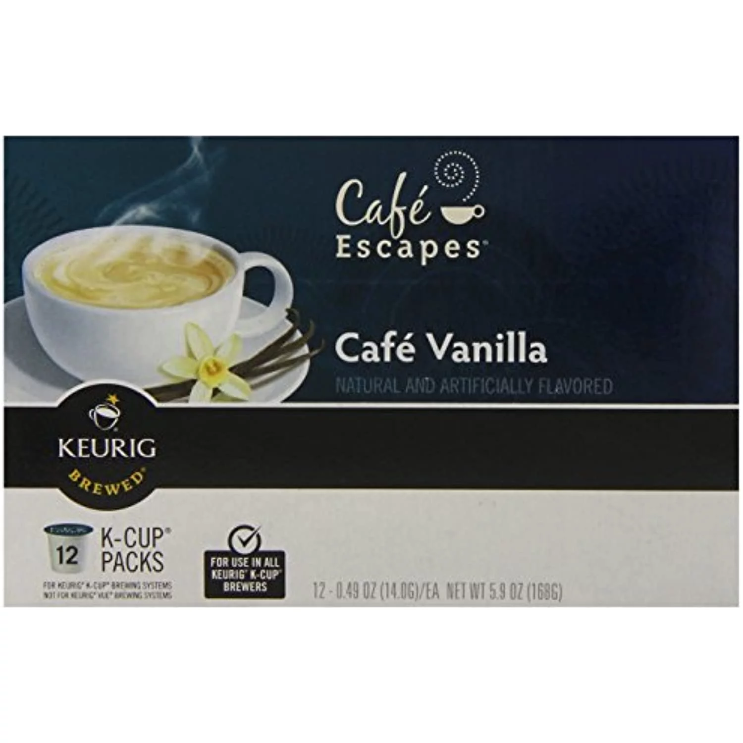 Cafe Escapes Cafe Vanilla K-Cups 1 Box (12 K-Cups)