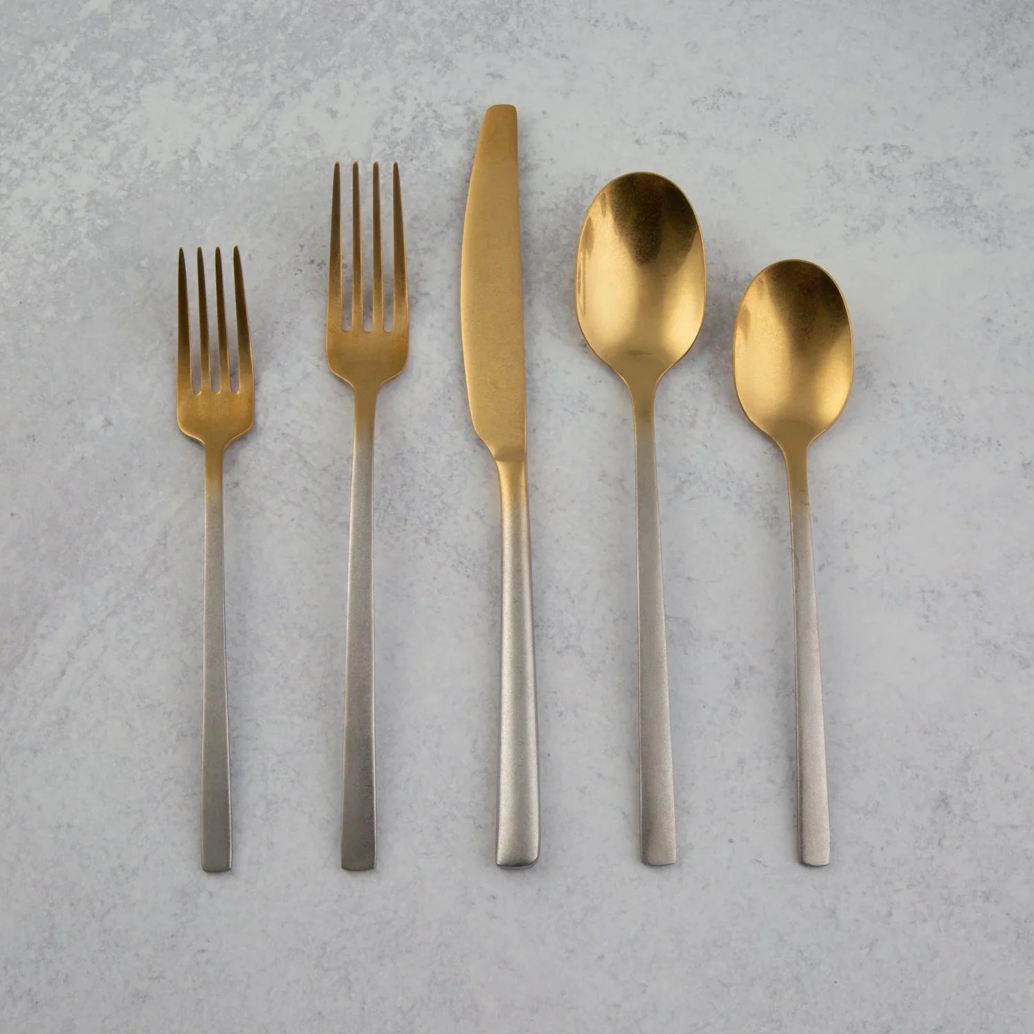 Cambridge Beacon Rumble Gold Ombre 20-Piece Flatware Set