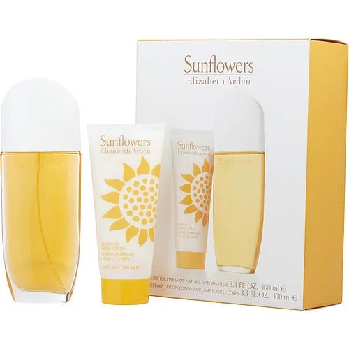 SUNFLOWERS by Elizabeth Arden EDT Spray and Body Lotion set - 3.3 OZ - Floral & Citrus Blend