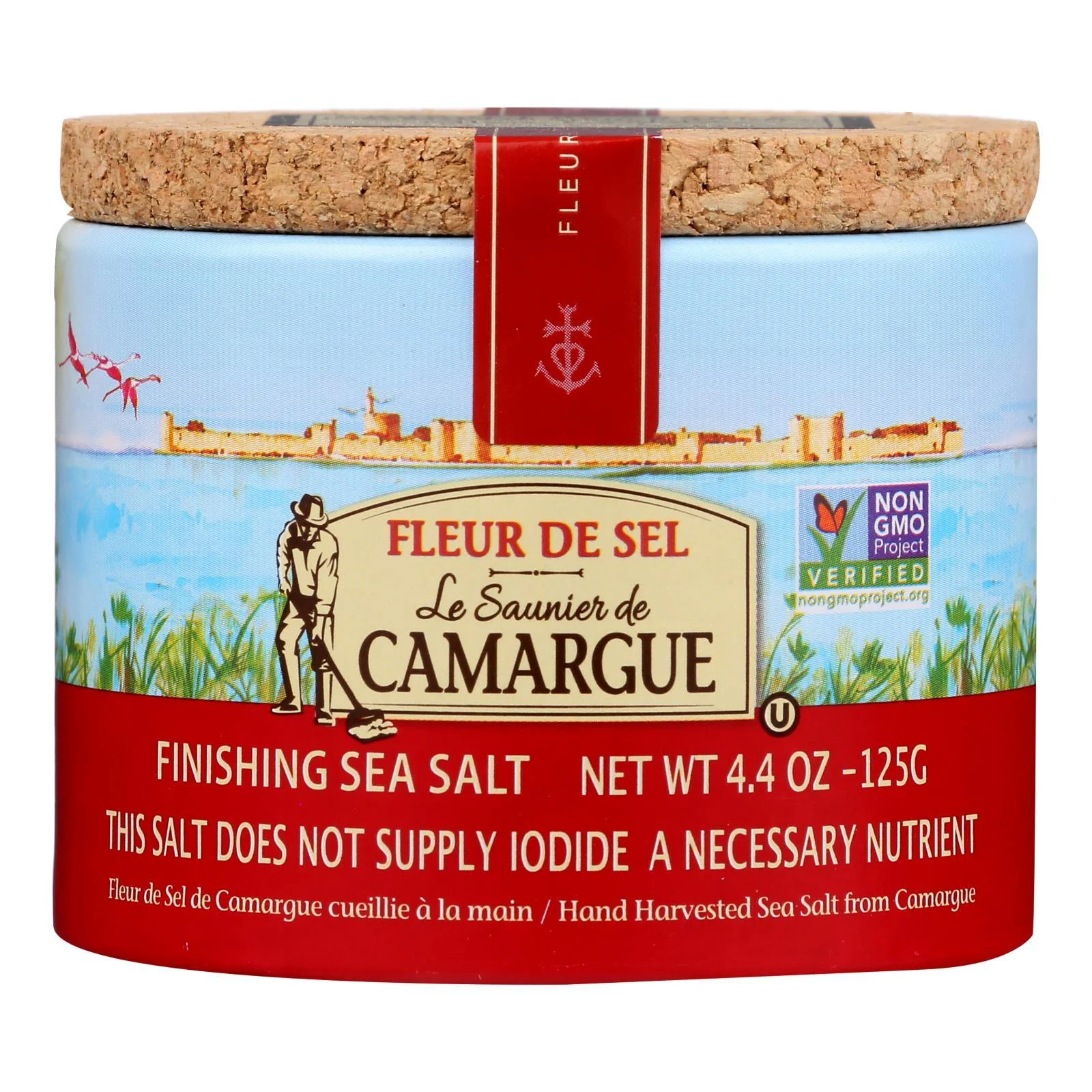 Le Saunier De Camargue French Sea Salt - Fleur De Sel - Case of 6 - 125 Gram