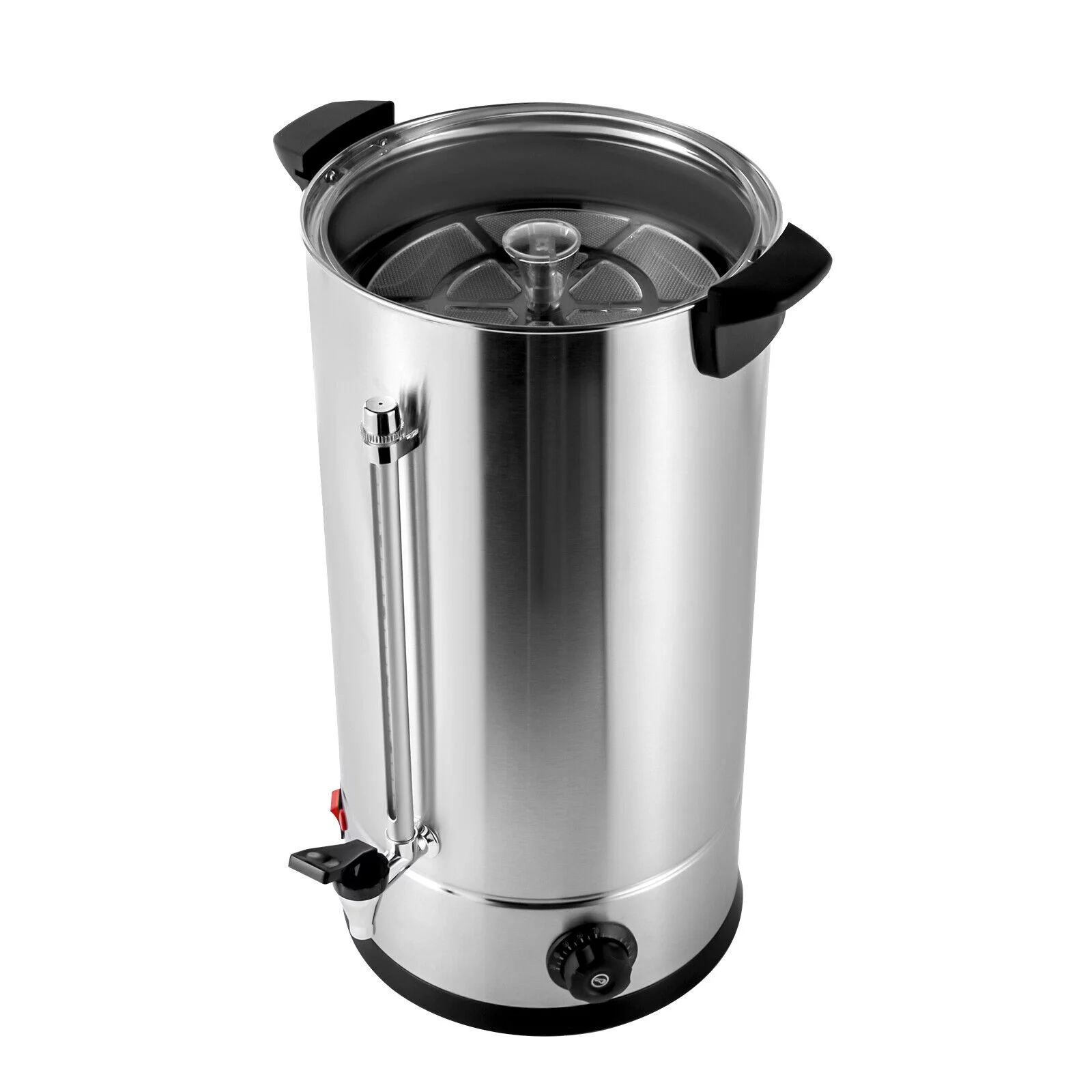 Miumaeov 20L Catering Hot Water Boiler Commercial Coffee Urn Stainless Steel Thermostable