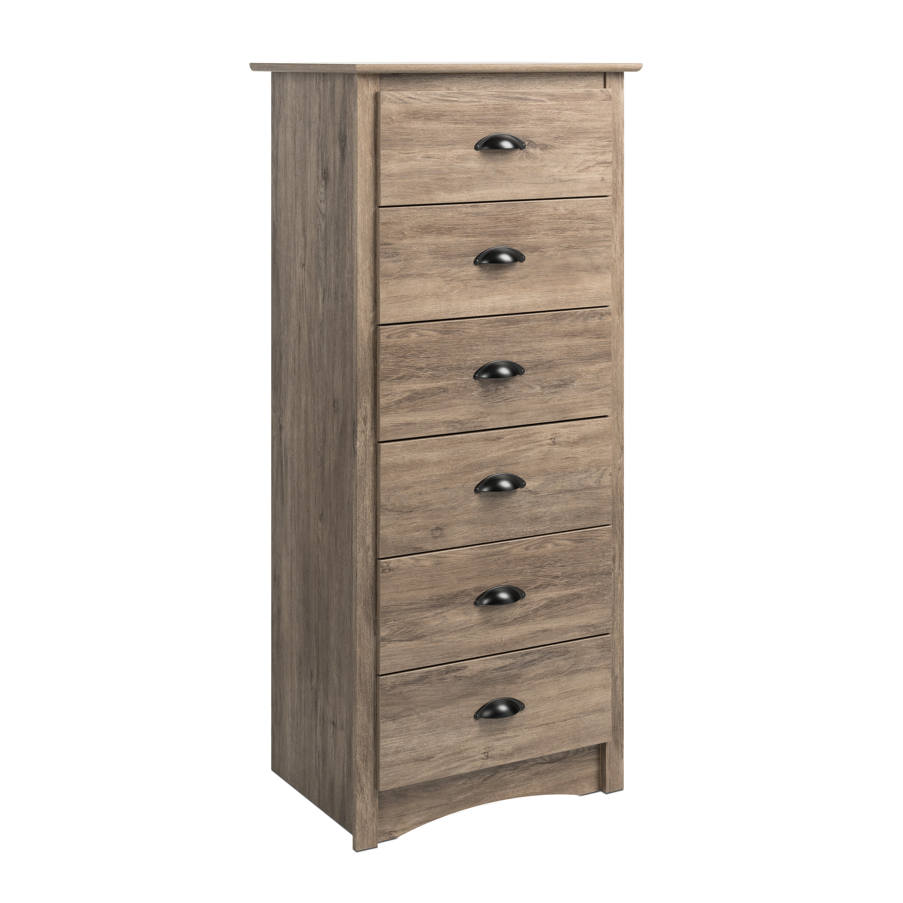 Prepac Salt Spring Coastal 6-Drawer Dresser, Drifted Gray