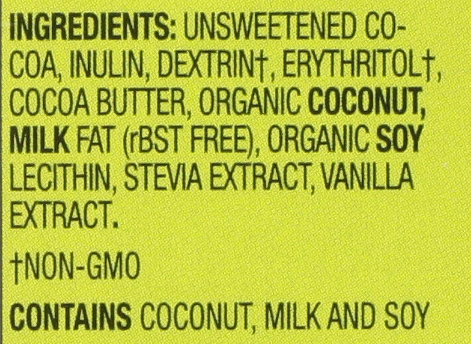 Lily's Sweets, Coconut Dark Chocolate Bar, 3 Ounce
