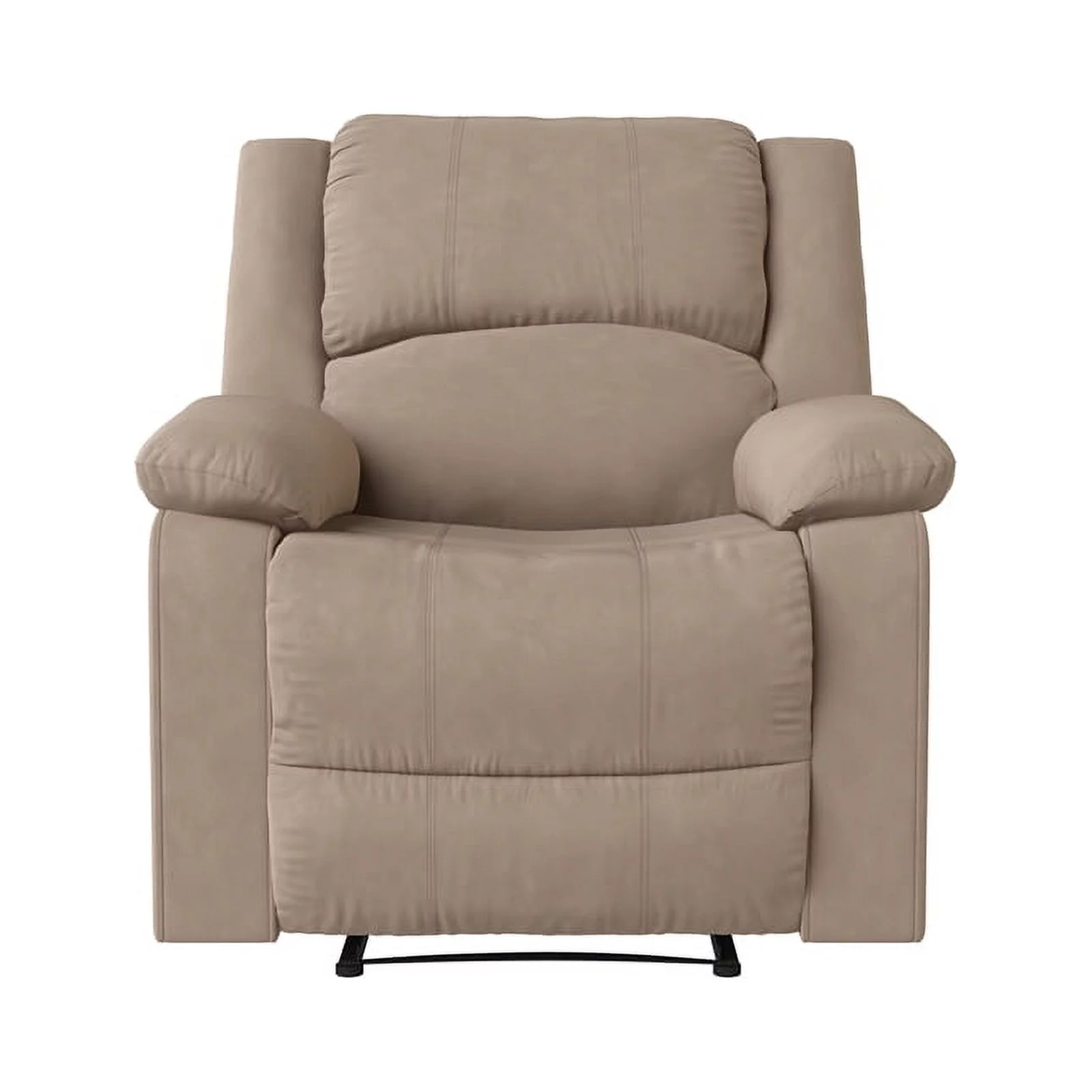 Relax-A-Lounger Dayton Recliner in Beige Microfiber Upholstery