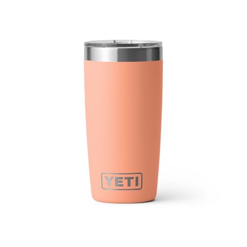 YETI Rambler 10 oz Tumbler, Stainless Steel, Vacuum Insulated with MagSlider Lid, Firefly Yellow