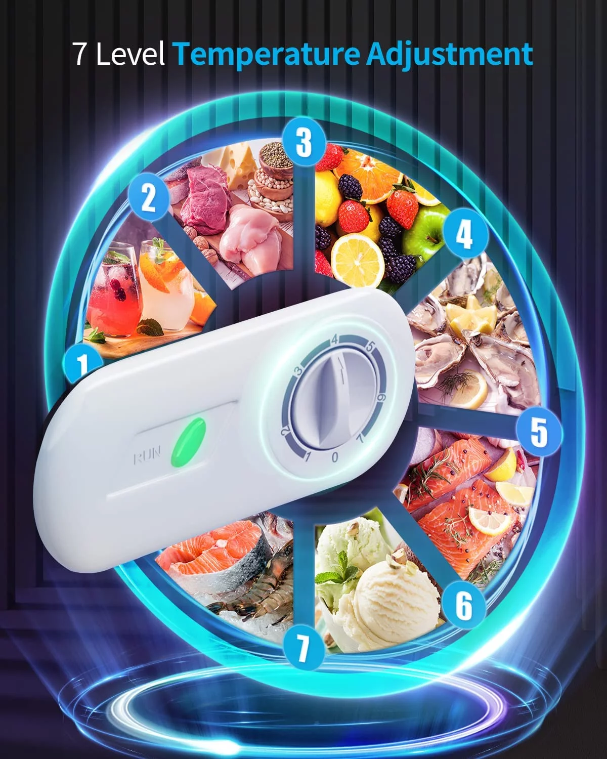 Muhub Chest Freezer, 5.0 Cu ft Deep Freezer with Adjustable Temperature, Mini Freezer with Removable Storage Basket, Compact Freezer with Top Open Door (White)