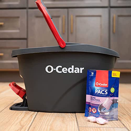 O-Cedar EasyWring Spin Mop & Bucket System +2 Power Refills, 1 CT