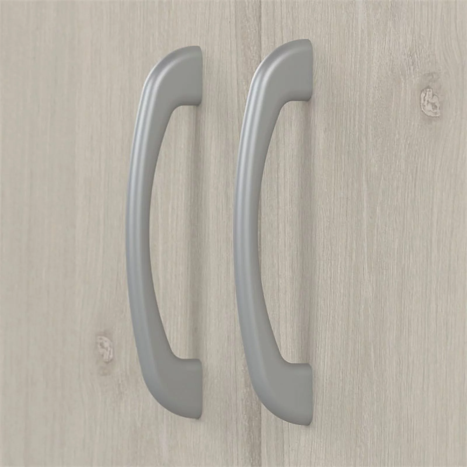 Bowery Hill Small Entryway Cabinet in Linen White Oak - Engineered Wood