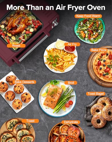 Nuwave Bravo Pro Smart 21QT Toaster Oven Air Fryer Combo, Convection Oven Countertop, 10 functions all in 1, with even & quick crisp technology, 50-450°F, 1800W, Stainless Steel