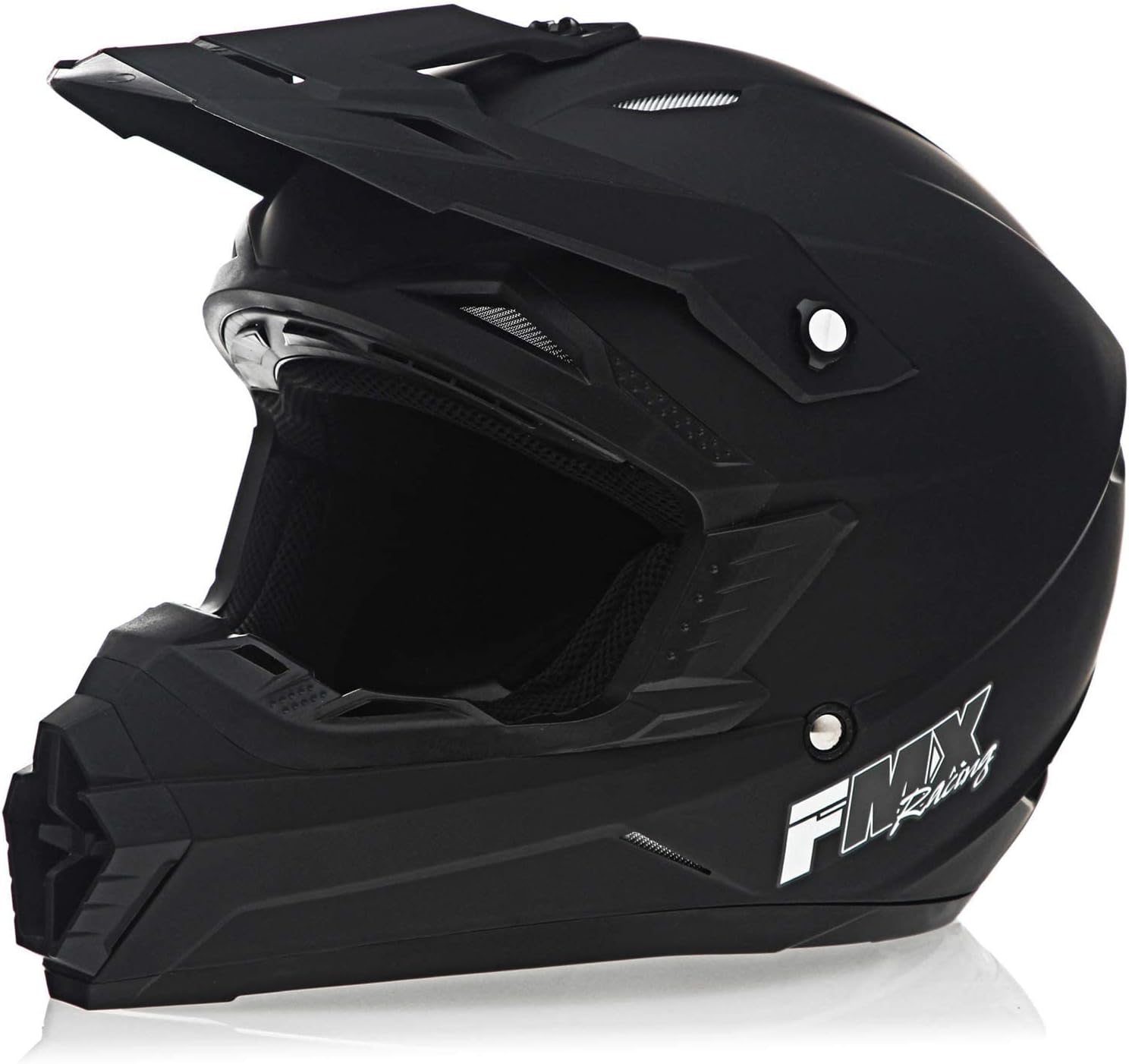 FMX Adult Motocross Dirt Bike Off-Road ATV Motorcycle DOT Approved Matte Black Helmet size X-Small