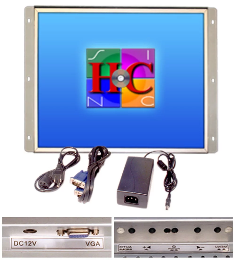 19 Inch Arcade Game LED Monitor, for Jamma, MAME, and Cocktail game cabinets, also industrial PC panel mount.