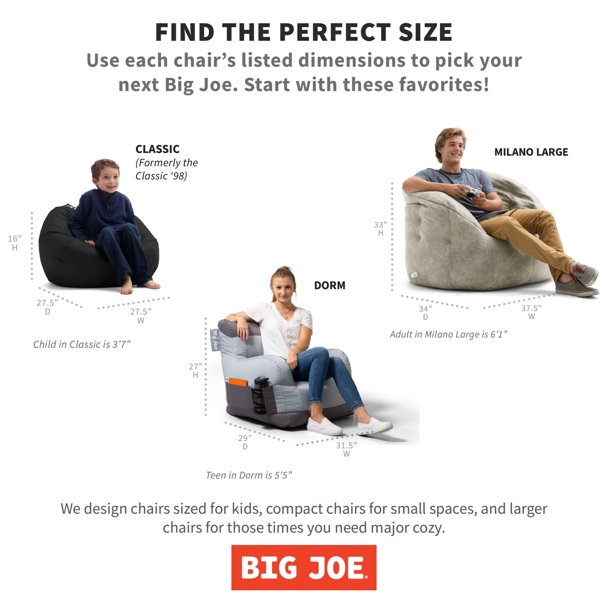 Big Joe Grab & Go Travel Bean Bag Chair, Steel Gray SmartMax, Durable Polyester Nylon Blend, 1.5 feet