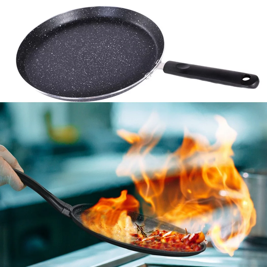 Non Stick Crepe Pan Induction Gas Hob Electric Tawa Crepe Pancake Saucepan