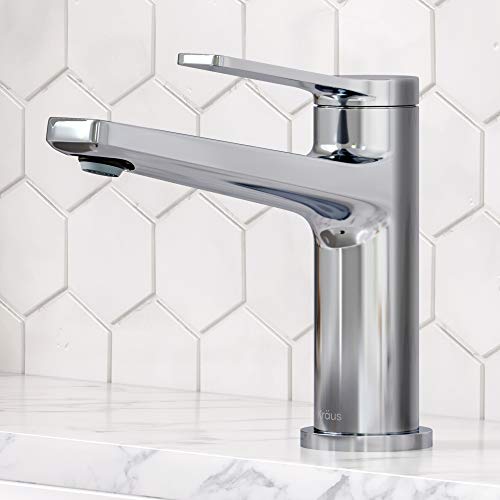 KRAUS Indy Single Handle One Hole Bathroom Sink Faucet in Chrome, KBF-1411CH
