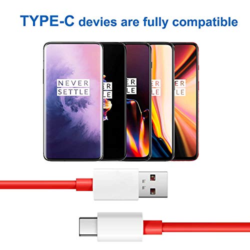 ChiChiFit OnePlus 7 pro Warp Charger,30W Quick Rapid Charge Power AC Wall Adapter [5V 6A] with USB-C Fast Charging Data Cable（3.3FT Compatible with OnePlus 7Pro/ 6T/ 6/ 5T/ 5/ 3T/ 3
