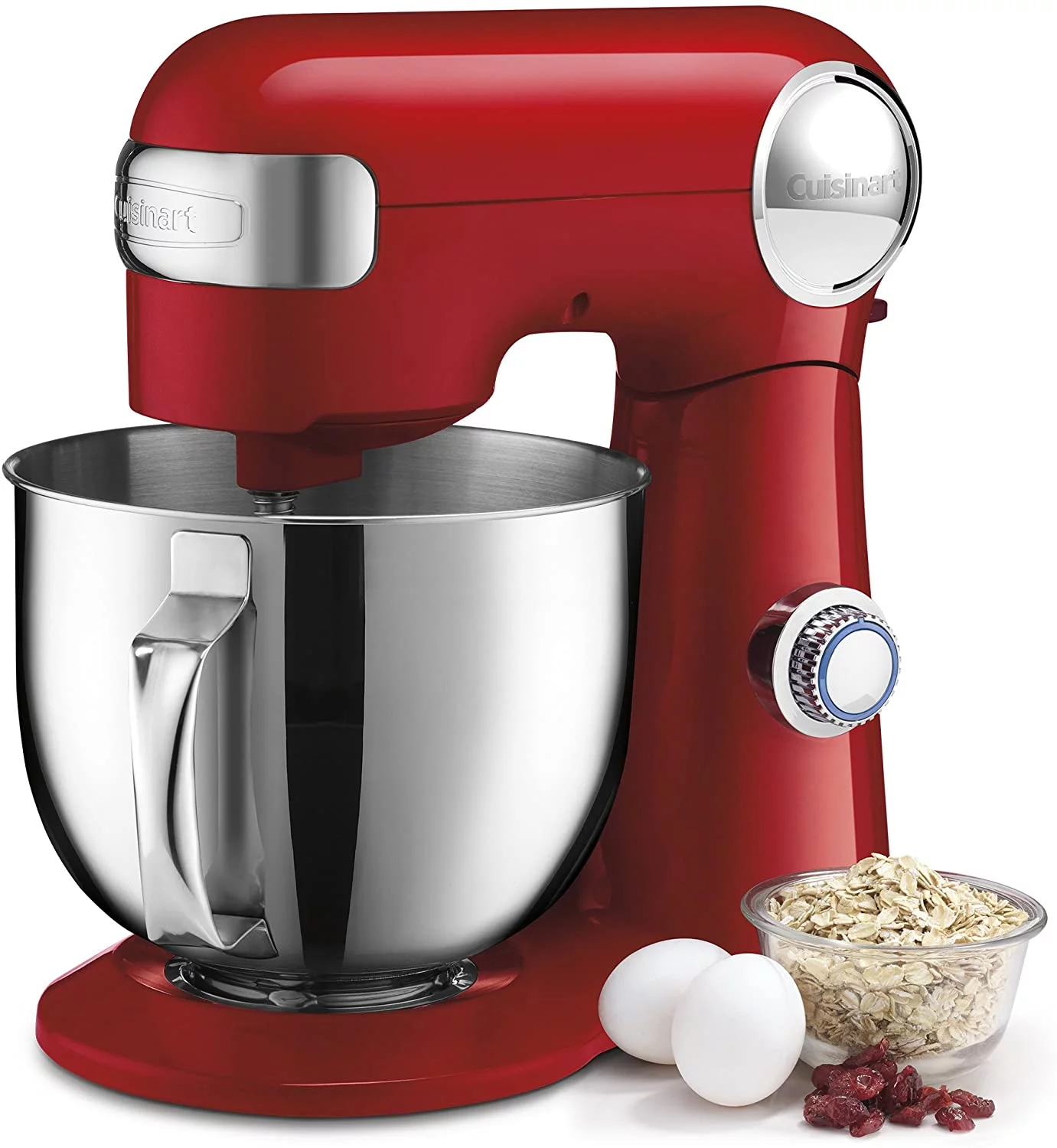 Cuisinart SM-50R 5.5-Quart Stand Mixer, Ruby Red