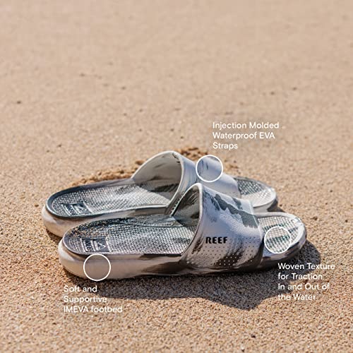 REEF Oasis Slide Waterproof Sandal, Lightweight and Flexible Beach Slide Sandal