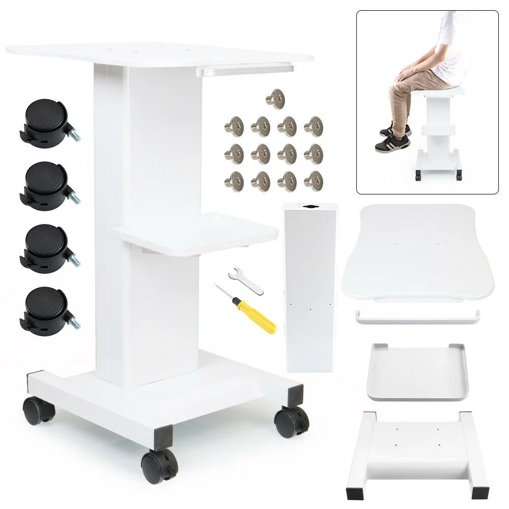 Suerbeaty Beauty Trolley Pedestal Rolling Cart ABS Cavitation RF IPL LED Beauty Machine