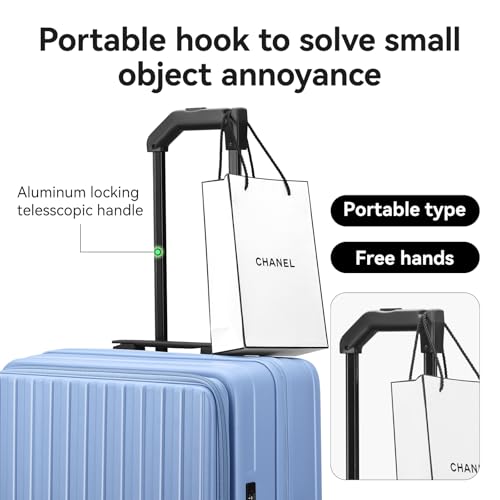 ROAMING Grace Expandable Carry On Luggage Airline Approved, 20 Inch Hardside Carry On Suitcase with Wheels, Travel Harshell Spinner Small Luggage with Tsa Lock, Jade cyan, 20-Inch Carry-On