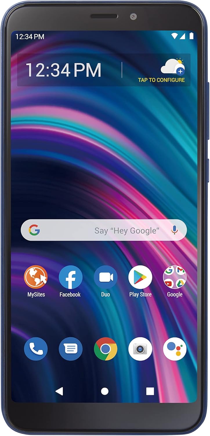 Total by Verizon BLU View 3, 32GB, Blue - Prepaid Smartphone (Locked)