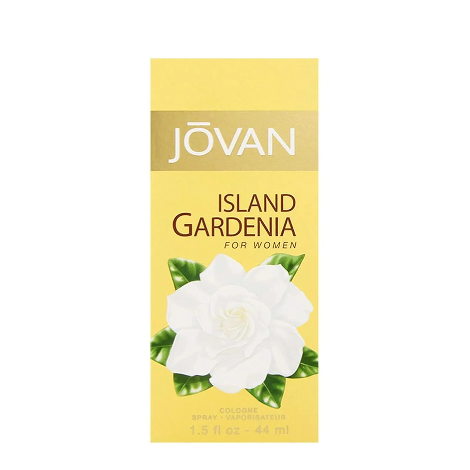 Jovan Island Gardenia Eau de Cologne Spray, Refreshing Women's Perfume, Natural Scent, Vegan Formula, 1.5oz