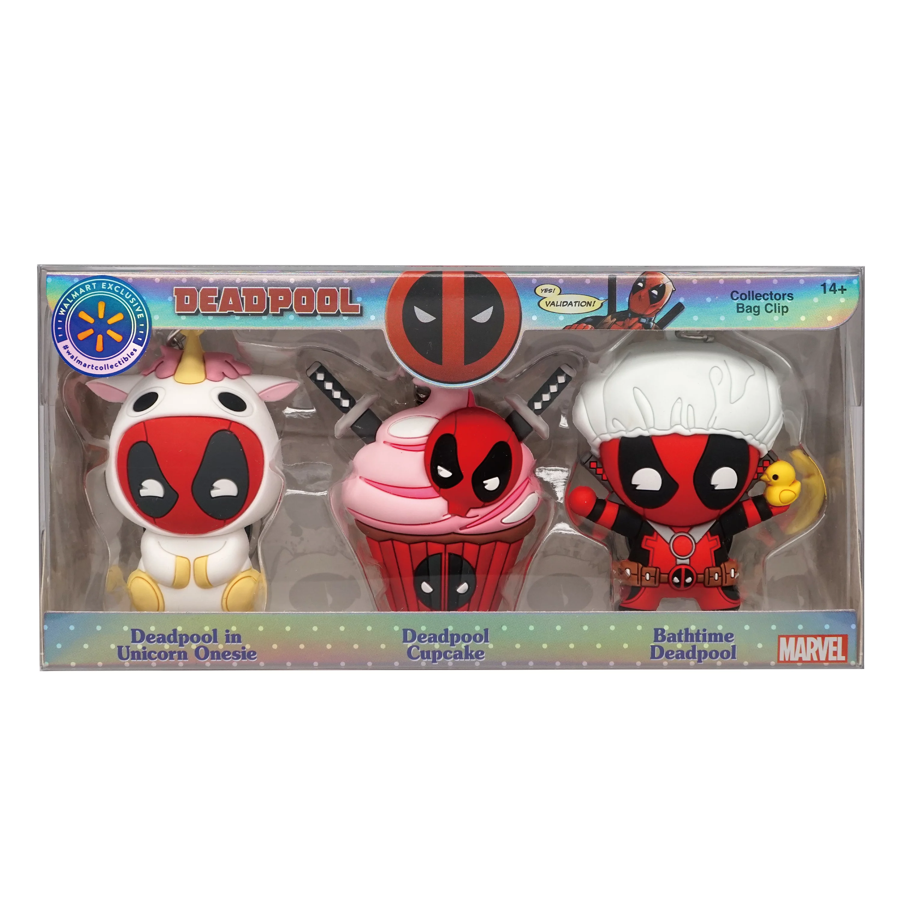 Deadpool Monogram 3D Bag Clips 3-Pack – Walmart Exclusive Collectible