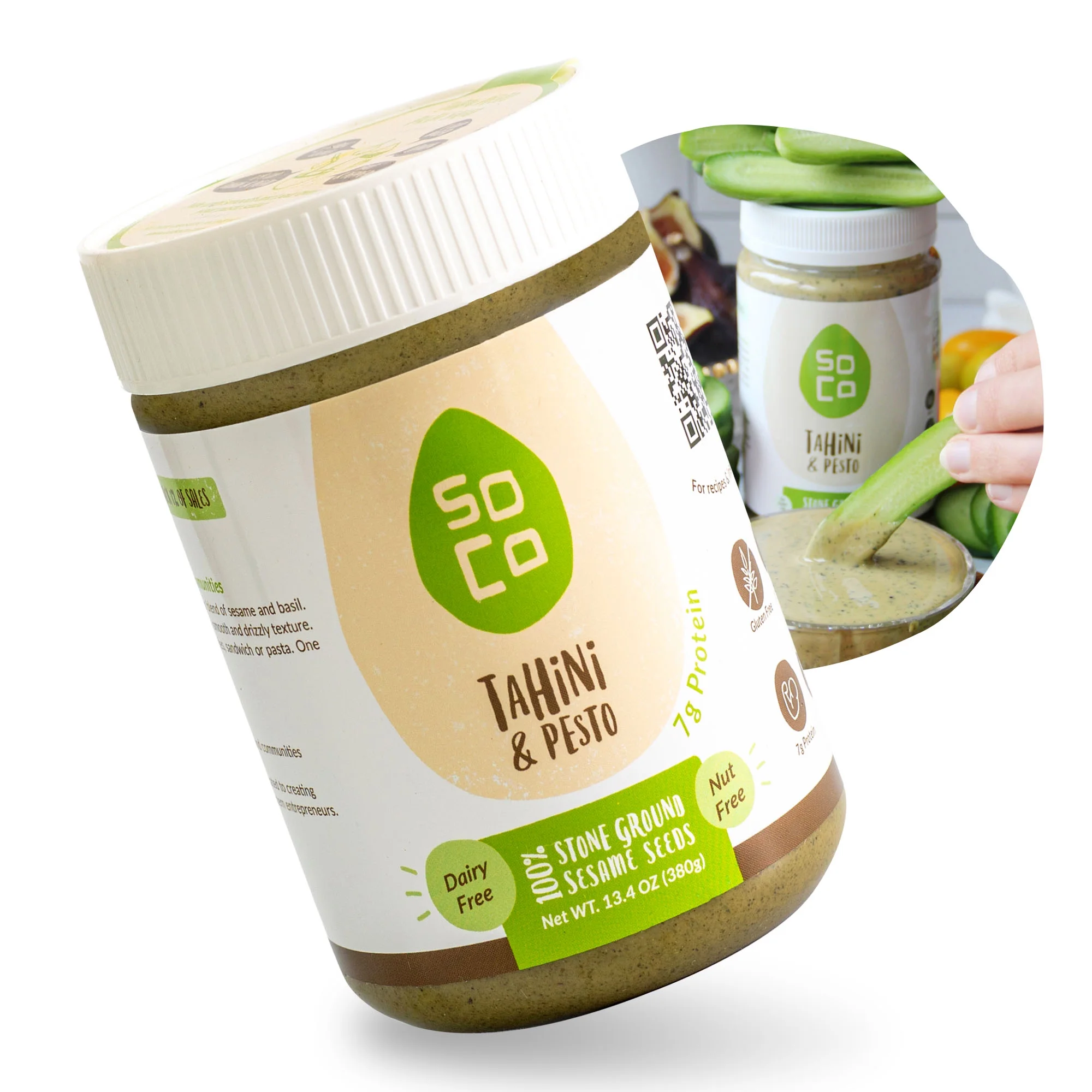Soco Tahini And Pesto, 13.4 Oz | Pack of 6