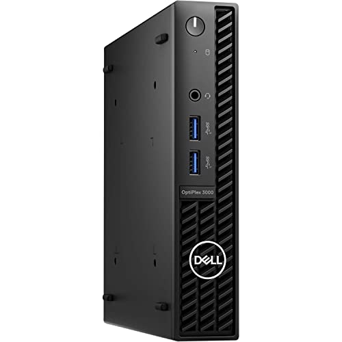Dell Newest 2023 Optiplex 3000 Mini Desktop (Intel i5-12500T 6-Core, 32GB RAM, 512GB PCIe SSD, Intel UHD, WiFi 6, Bluetooth 5.2, RJ-45, USB 3.2, Display Port, Black, Win 11 Pro)