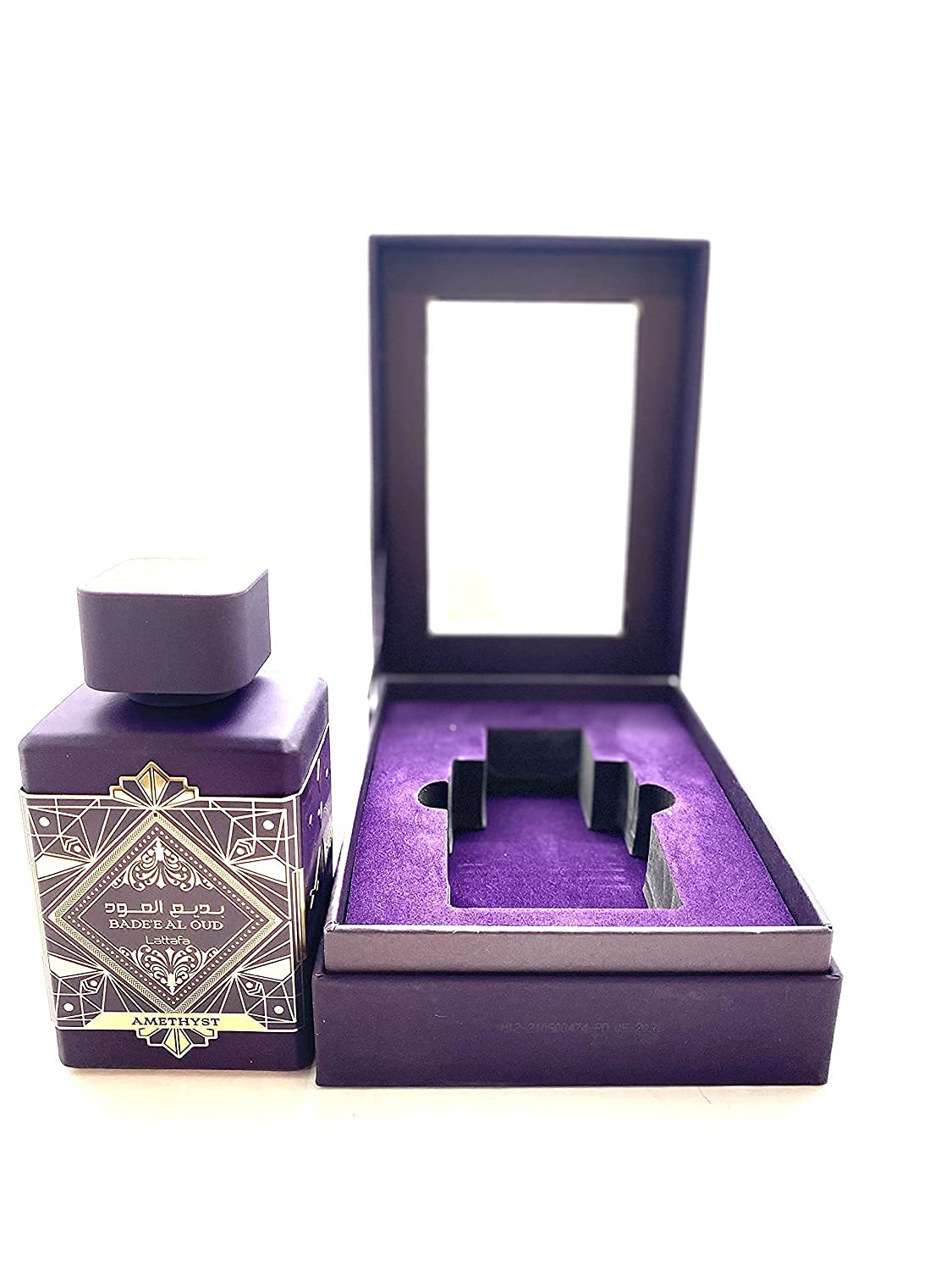 Lattafa Bade'e Al Oud Amethyst EDP - Rose, Jasmine & Oud Perfume with Amber, Vanilla and Patchouli