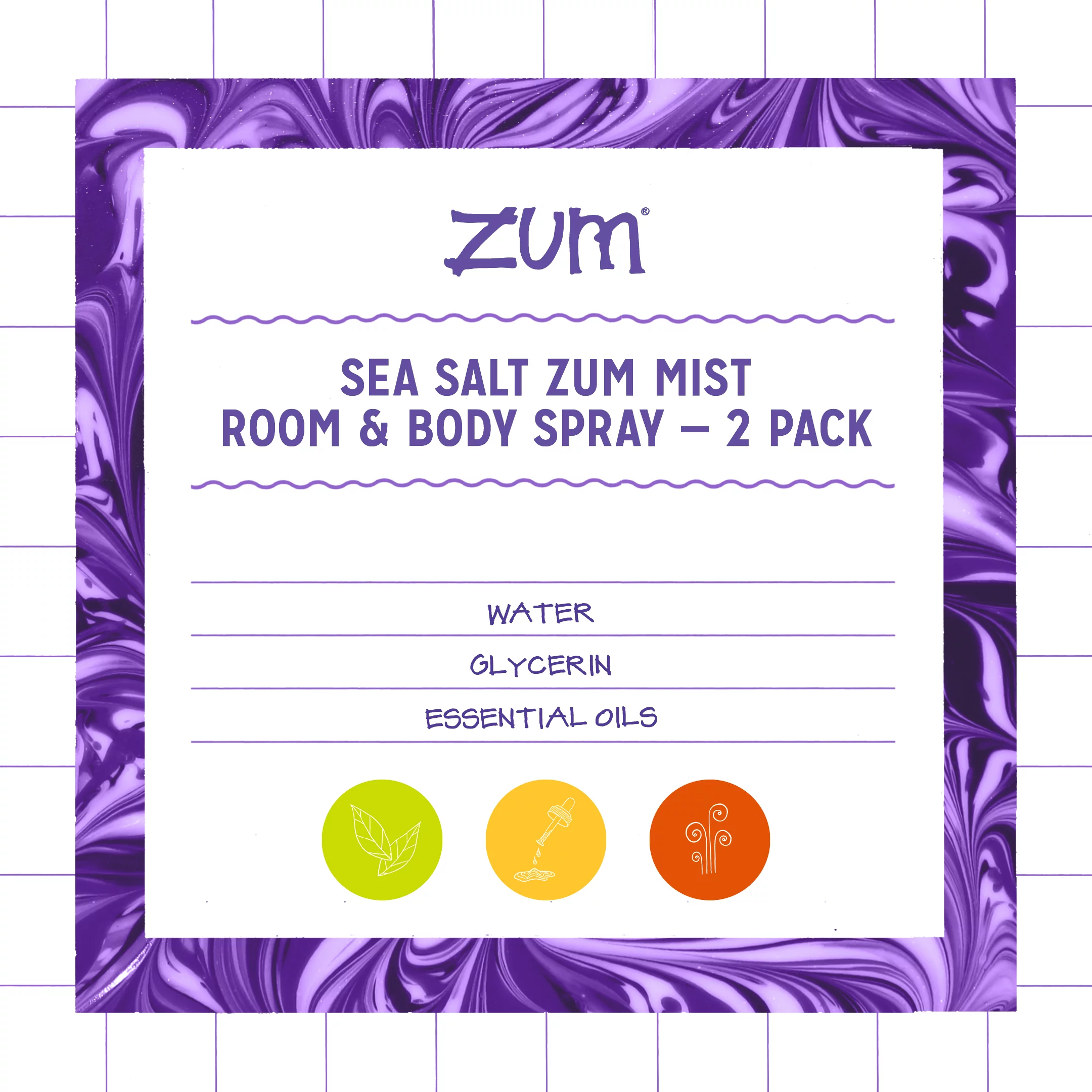 Zum Mist Room and Body Spray - Sea Salt - 4 fl oz (2 Pack)