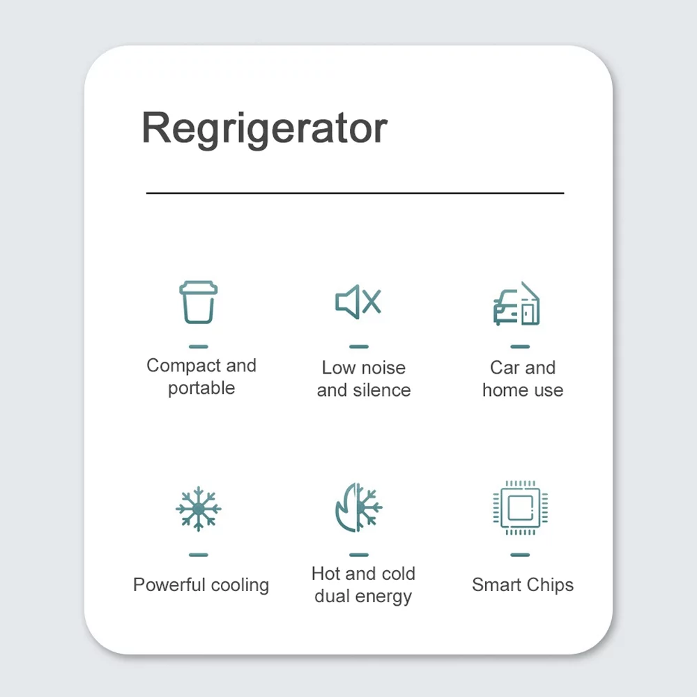 ametoys Portable Car Fridge Regrigerator 4L Small Household Silent Cooler Warmer / with Mirror & for Skincare Cosmetics Beverage Milk Food Fruit for Car Office Bedroom Dorm Room