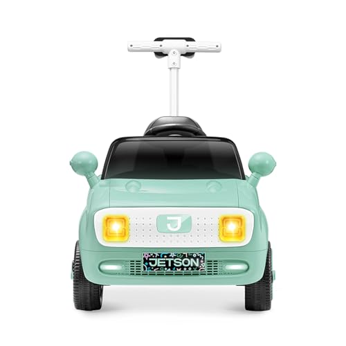 Jetson Mako Kids Electric Motor Assist Push Car, 3 Modes: Push, Drive or Remote Control, Top Speed of 3 mph, Seatbelt, Headlights, Recommended Ages: 2-4 Years, JMAKO-MGR