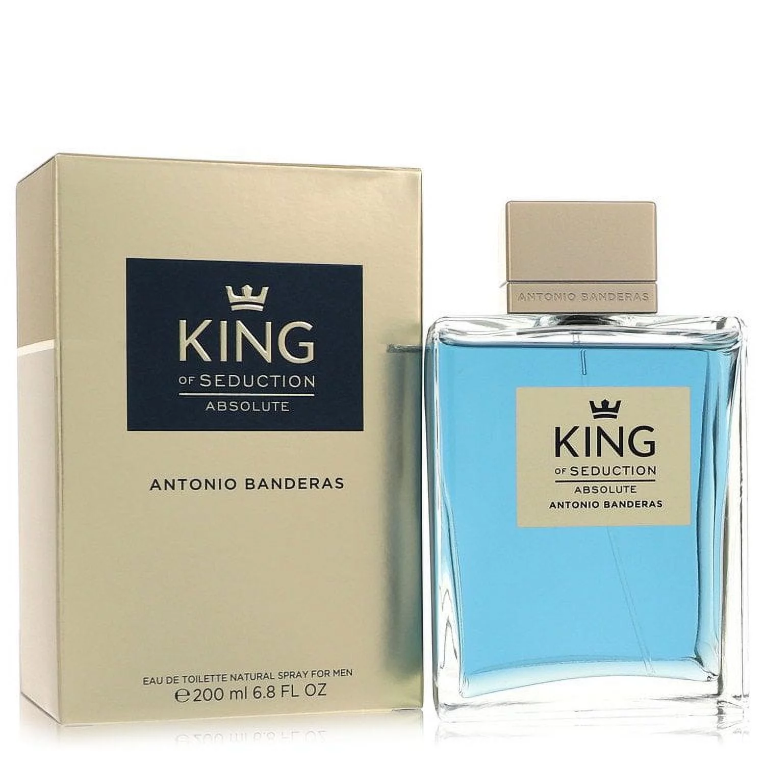 King of Seduction Absolute by Antonio Banderas Eau De Toilette Spray 6.7 oz for Men - Brand New