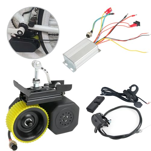 BAIZIFU DIY Electric Bike Conversion kit 250W Brushless Motor and Controller,Electric Bike Booster kit Waterproof Ebike Conversion Kit Friction Drive Bicycle Kit