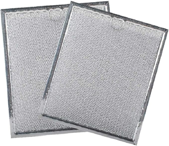 Podoy WB6X486 Microwave Grease Filters Replacement Parts Compatible with GE Hotpoint 9’’ by 7.75’’ Range Oven Hood Aluminum Filter (Pack of 2)